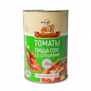 Соус для пиццы Multicook ароматизировнный, 4,1 кг/шт,3 шт/упак, ж/б, Турция