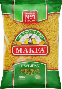 Макароны Вермишель (паутинка), 400 гр/10 шт